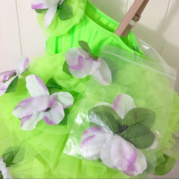 Revolution Dance Lime Green Costume Flower Patch - Picture 4 of 6